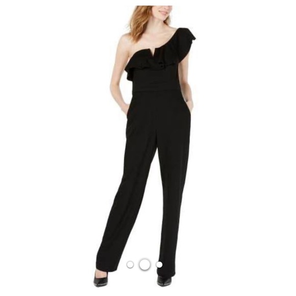 One-Shoulder Ruffle Jumpsuit - Picture 5 of 6